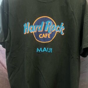Hard Rock Cafe Black Tee with Blue and Orange Logo